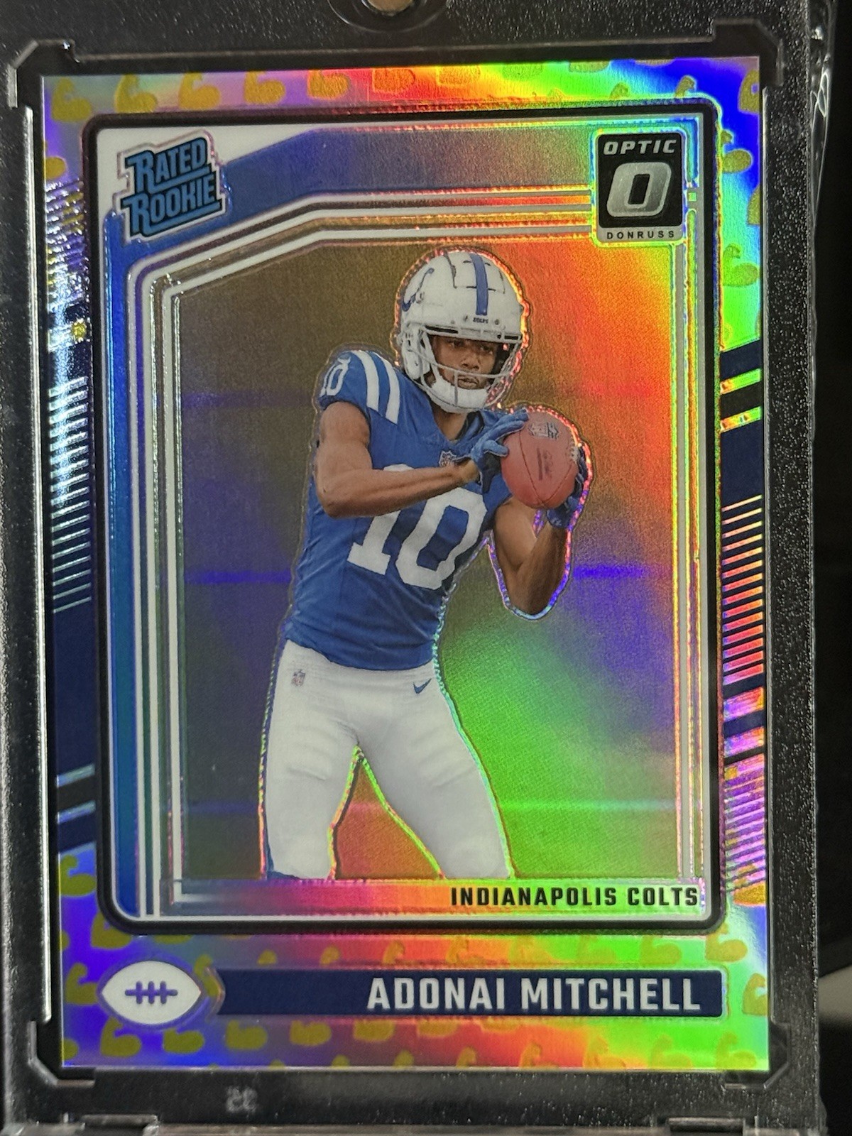 2024 PANINI DONRUSS OPTIC #203 RATED ROOKIE FLEX PRIZM ADONAI MITCHELL /149 (RC)