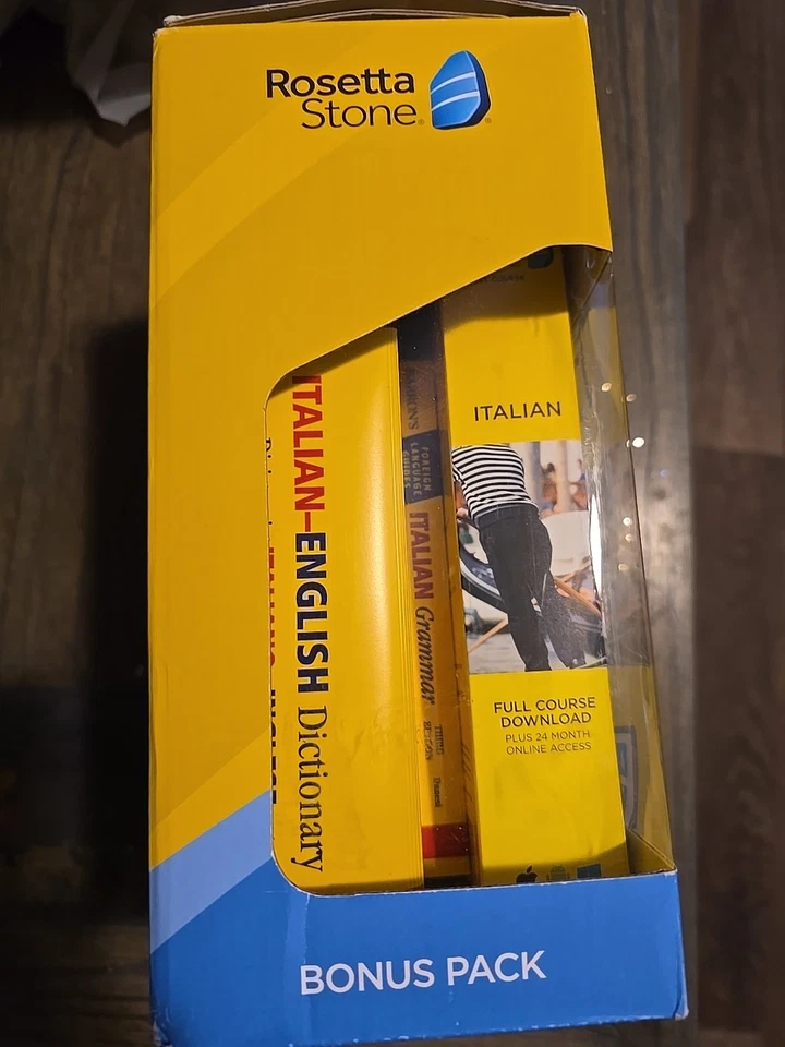 Paquete de bonificación Rosetta Stone Learning Italiano acceso en línea de por vida en caja Foto 2 de 4