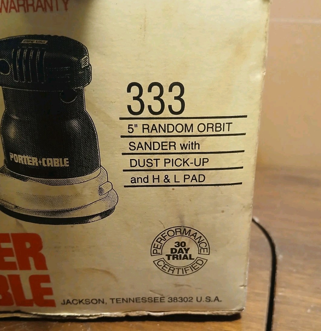 Porter Cable Model 333 Random Orbital 5