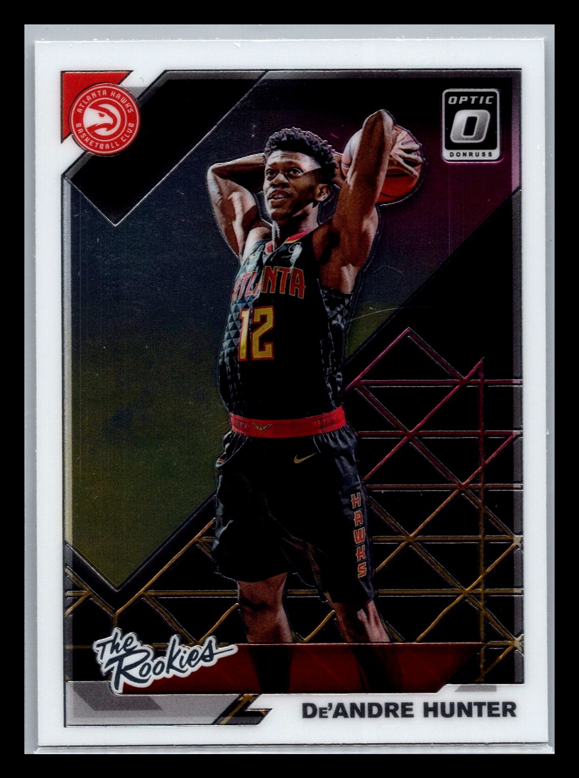 De'Andre Hunter 2019-20 Donruss Optic The Rookies Atlanta Hawks