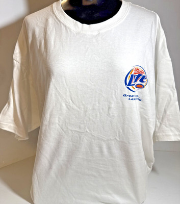 MILLER LITE - Great Taste Less Filling T Shirt Size XL