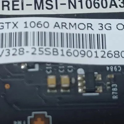 Used GTX 1060 3G MSI Graphics Card, 8-Pin Power Official
