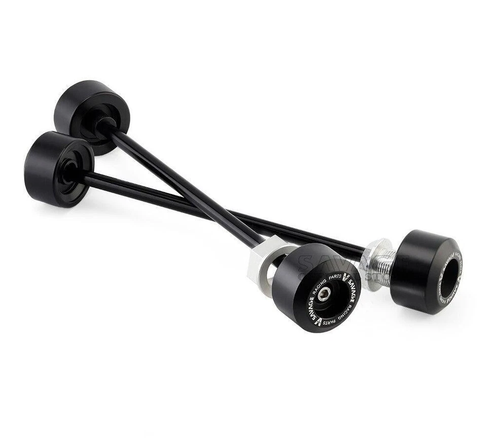 Front Rear Axle Sliders Fork Crash Bumper Husqvarna 701 Supermoto Enduro 2024 Foto 3 de 4