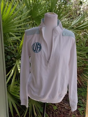 Pressbox University Of Alabama Sweatshirt Sz M 1/2 Zip White