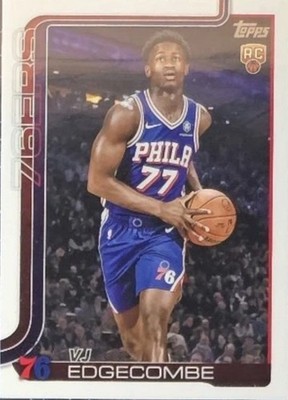 2025-26 Topps Basketball VJ Edgecombe Philadelphia Sixers Presale 