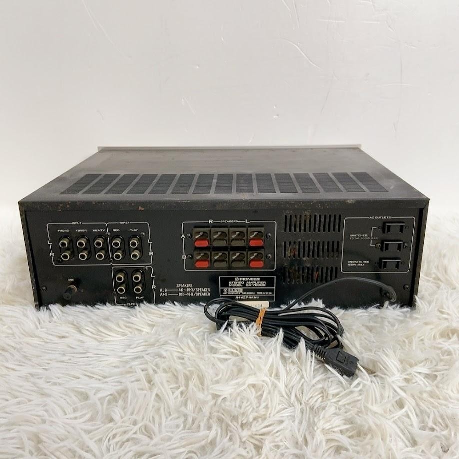Pioneer SA-7800 II ステレオアンプ Pioneer Audio Set TX-7800 Ⅱ & SA-7800Ⅱ Vintage Amp Fully