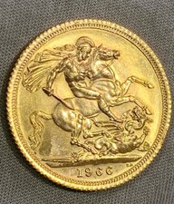 1966, (Full) Sovereign, Great Britain, Elizabeth II, Gold Coin