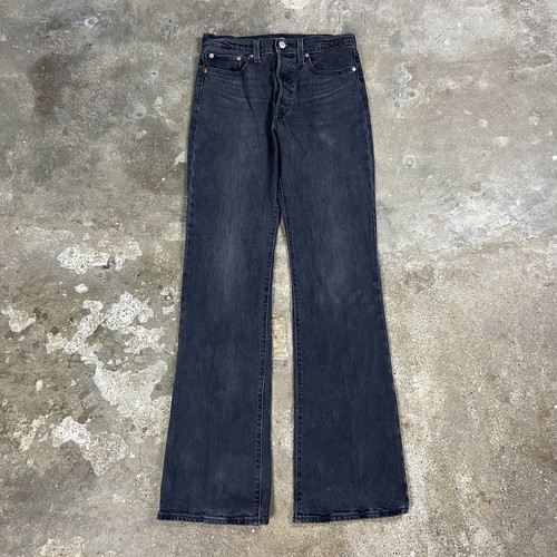 Levi’s Premium Jeans Women’s Size 27 Black Wedgie Bootcut Button Fly Flared Leg