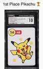 🏆Pikachu 1st Place First Round CGC 10 GEM MINT 2025 Pokémon Taruka RARE PROMO🔥