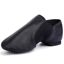 Linodes Unisex 006 PU Leather Upper Slip-on Jazz Shoe for Women/Men - Size 8