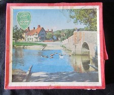 A VICTORY PLYWOOD JIGSAW PUZZLE Complete 100 pieces- EYNSFORD KENT -Vintage Box