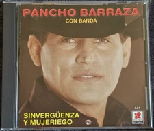 PANCHO BARRAZA con BANDA ~ SINVERGUENZA y MUJERIEGO ~ CD 2000 VG+