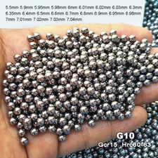 100pcs Bicycle Gcr15 Steel Ball Bearing G10 Replacement Bearings 5.5mm-7.04mm