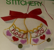 SUNSET "CHRISTMAS BELLS"  Needlepoint Stitchery Ornament KIT 149 RARE Alexander