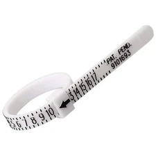 USA Ring Sizer Measure Tool Gauge Plastic Finger Sizing Finder Reusable 1-17