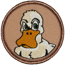 Angry Duck Patrol Patch - 2" Round Embroidered Patch