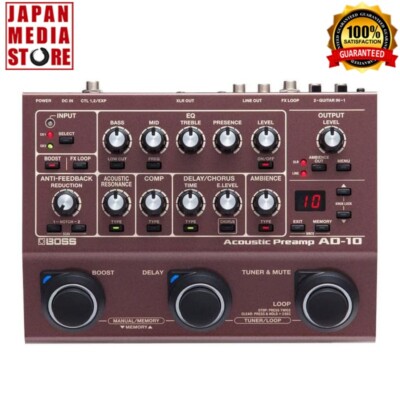 ギター BOSS AD-10 Boss AD-10 Acoustic Guitar Processor Pedal | Sweetwater