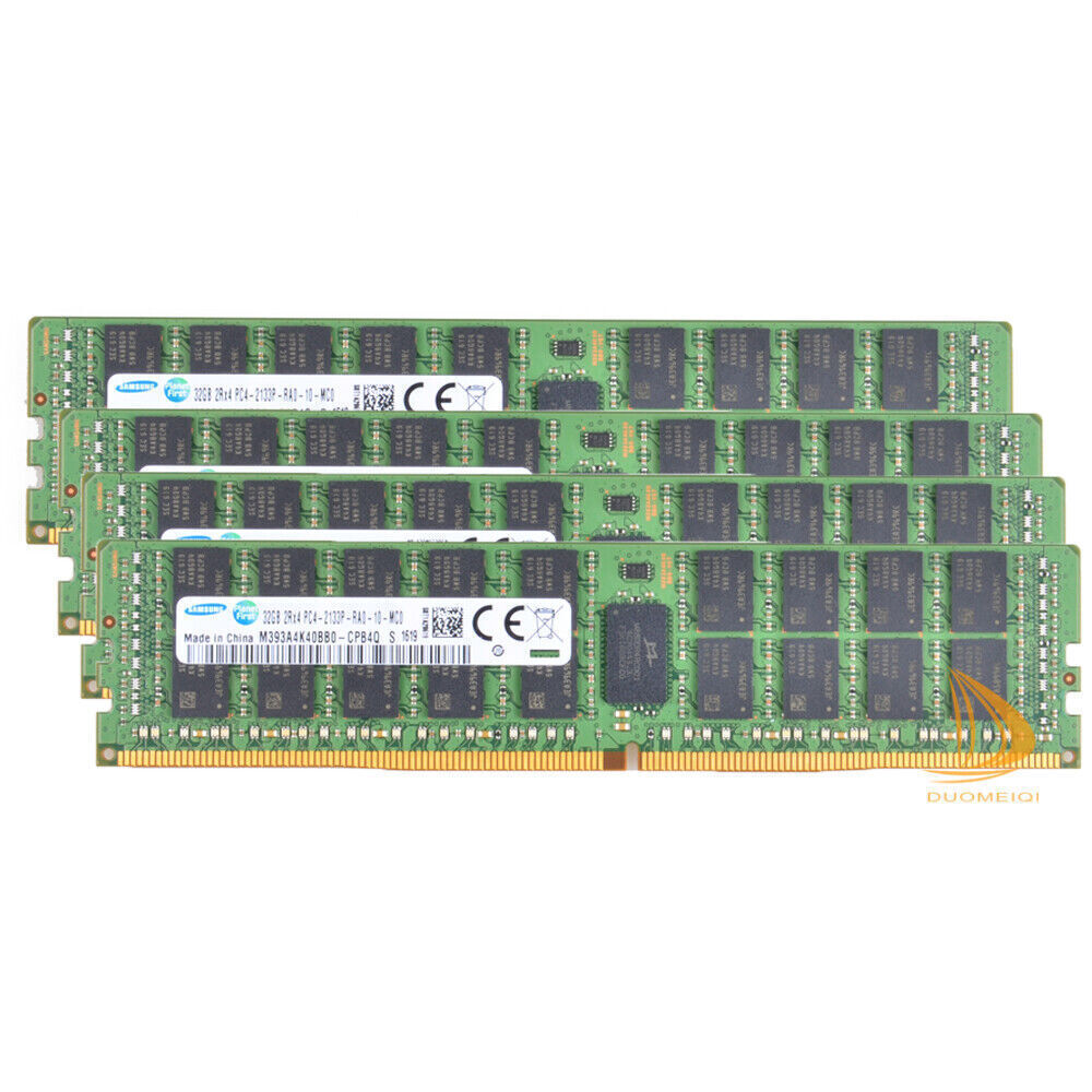 Samsung 4x 32GB 2Rx4 DDR4 PC4-2133P DIMM ECC Reg-Memory Server