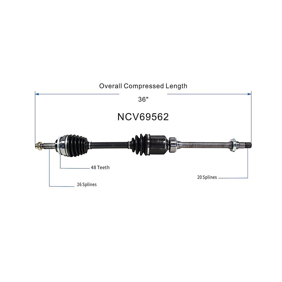 Rear Pair CV Axle CV Joint Shaft Assembly For Toyota Celica 2005 2004