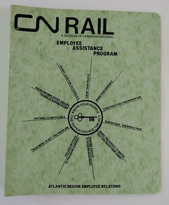 CN Rail Employee Assistance Program Binder For Supervisors