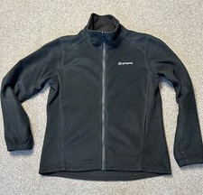 SPRAYWAY Black Mens Fleece Zip Up Jacket Mid Layer Jumper pockets Medium