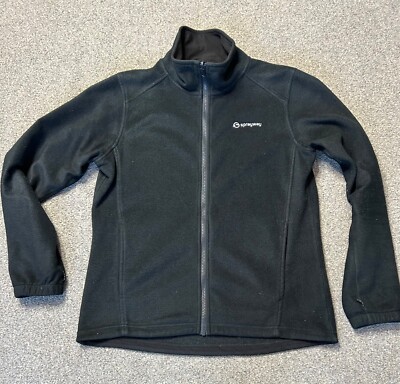 SPRAYWAY schwarz Herren Fleece Reißverschluss Jacke Mid Layer Pullover Taschen Medium
