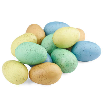 Factory Direct Craft Assorted Color Speckled Plastic Eggs |12 Eggs