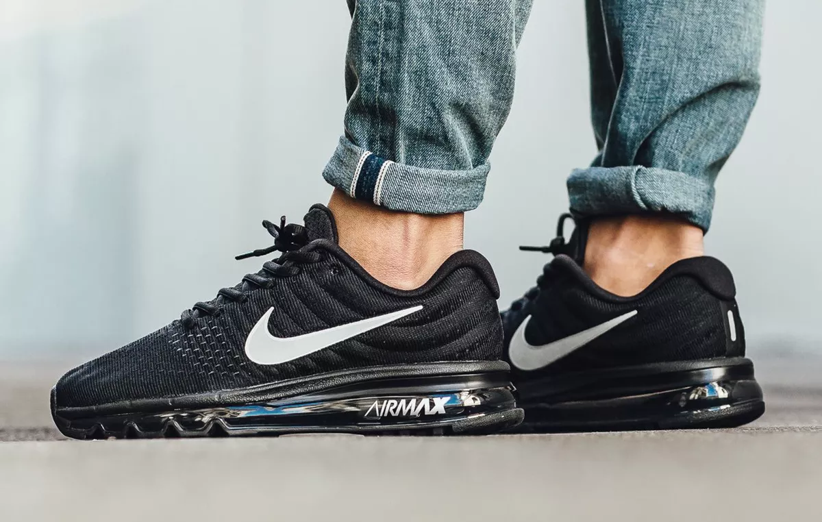 NIKE AIR MAX 2017 Mens Size 8 Black White Anthracite 849559 001