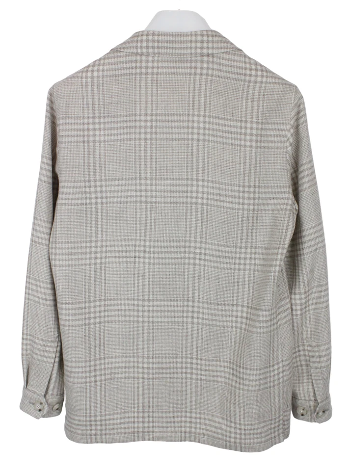 SUITSUPPLY Greenwich Jacket Men's UK 36 Linen Wool Overshirt Notch Lapel Unlined - Image 2 of 4