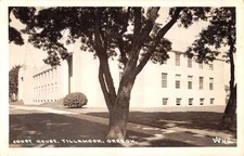 Tillamook Oregon Court House Real Photo Antique Postcard K33624