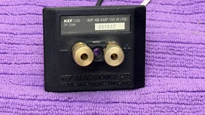 KEF C55 Speaker Connector Metal Brass Works Looks Great ORIGINAL   