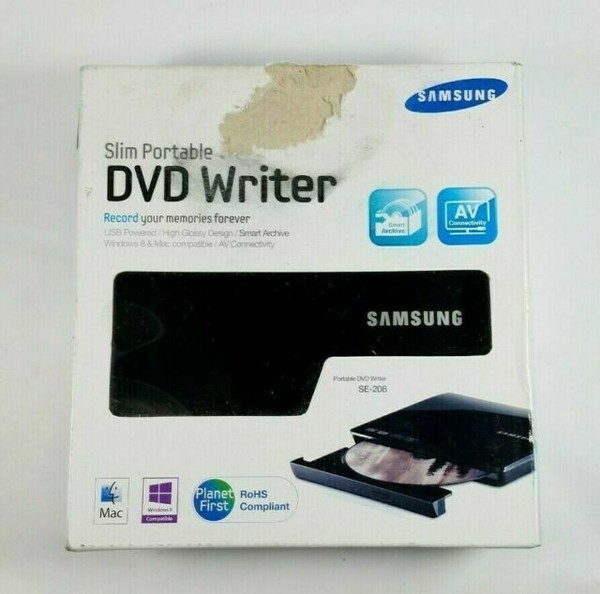 Samsung Slim Portable DVD Writer Model Se208 Black for sale online eBay
