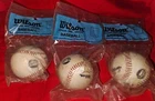 LOT OF 3 BOB HORNER 1980's GULF WILSON FACSMILIE SIGNED BASEBALL BRAVES BAGGED