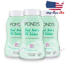 POND'S Dual Acne & Oil Solution Ultra Matte Facial Powder 50g x 3, Ship from USA