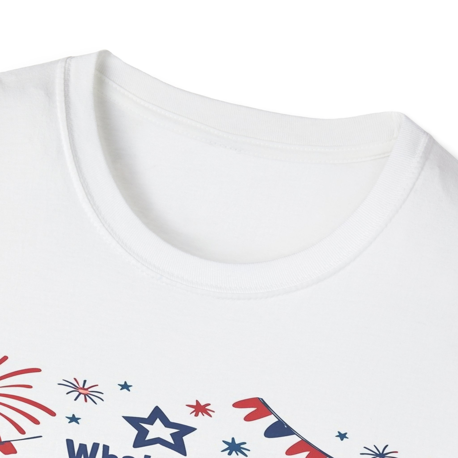 ALTRA 4 luglio. Cosa dice un cane all'altro? T shirt unisex stile morbido