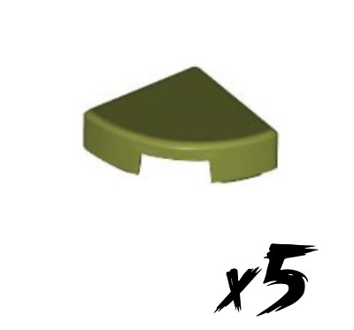 5x LEGO 25269   1x1 Fliese rund   tile round   olivgrün   Olive Green