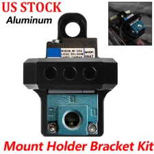 US For MAC AEM 3 Port Boost Controller Solenoid Valve Mount Holder Bracket Kit