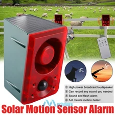 Deterrent Skunk Deer Repellent Solar Powered Scares Night Animals Alarm Lamp LED