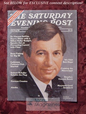 Saturday Evening POST July/August 1984 VINCENT DeVITA BOB HOPE