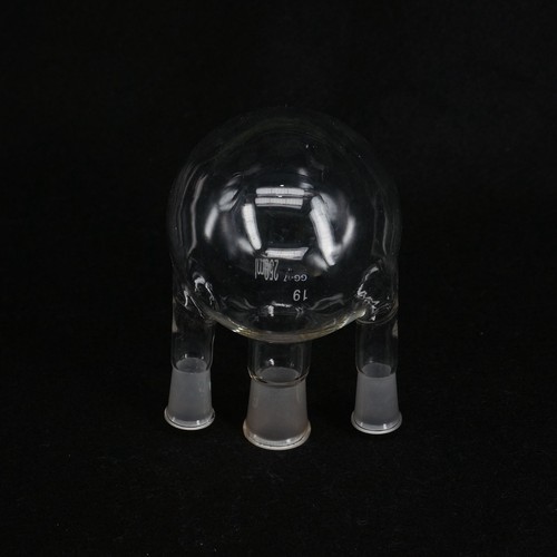 250ml 500ml 3-neck Borosilicate Glass Straight Joint Round Bottom Lab Flask Ware - Picture 6 of 9