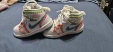 Nike Air Jordan 1 Mid Multi Knit TD Toddler Size 5C Kids Sneakers Shoes