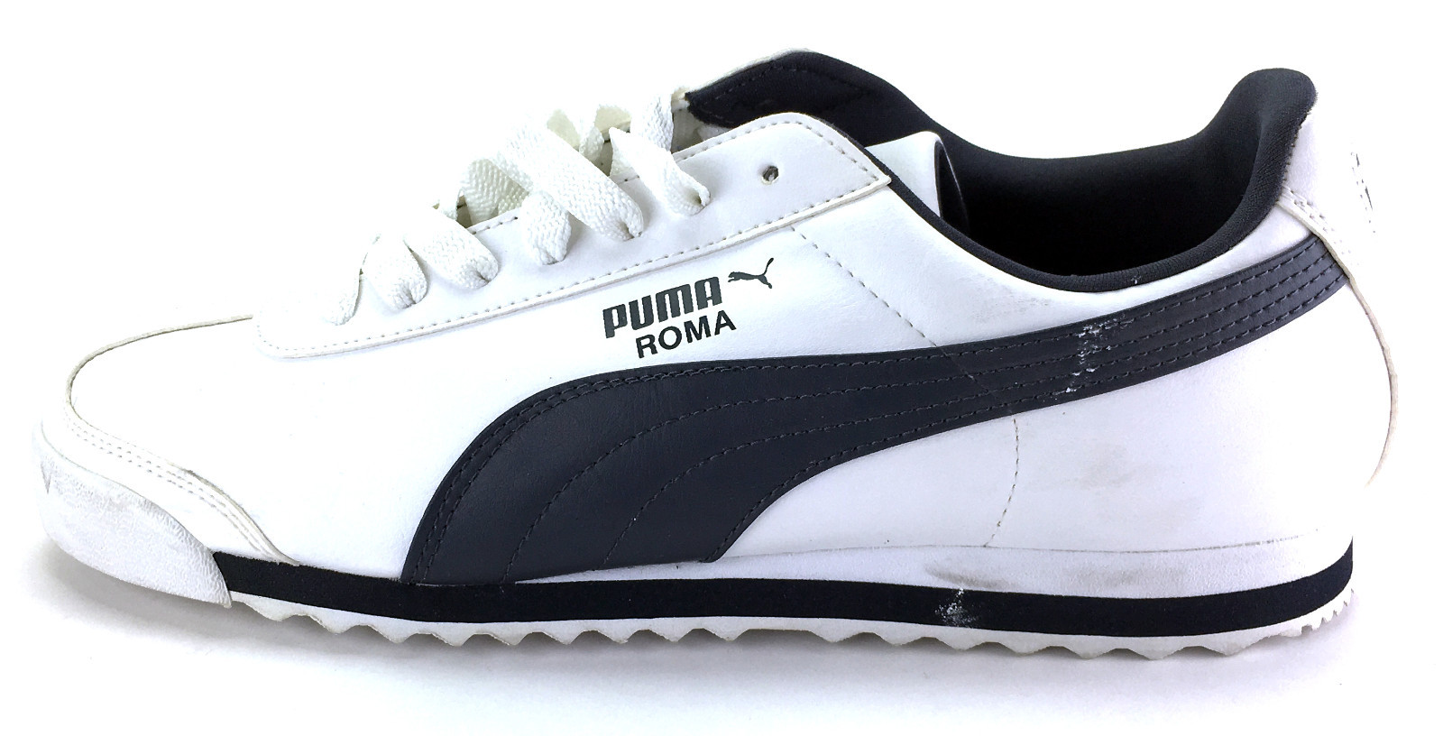 Puma Shoes Roma Basic Retro White/Black Sneakers Size 10 image 3