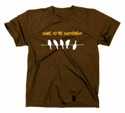Dare To Be Different T-Shirt Vögel Birds Trau dich anders zu sein Sei du selbst