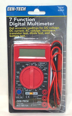 CEN-TECH 7 Function Digital Multimeter with Leads
