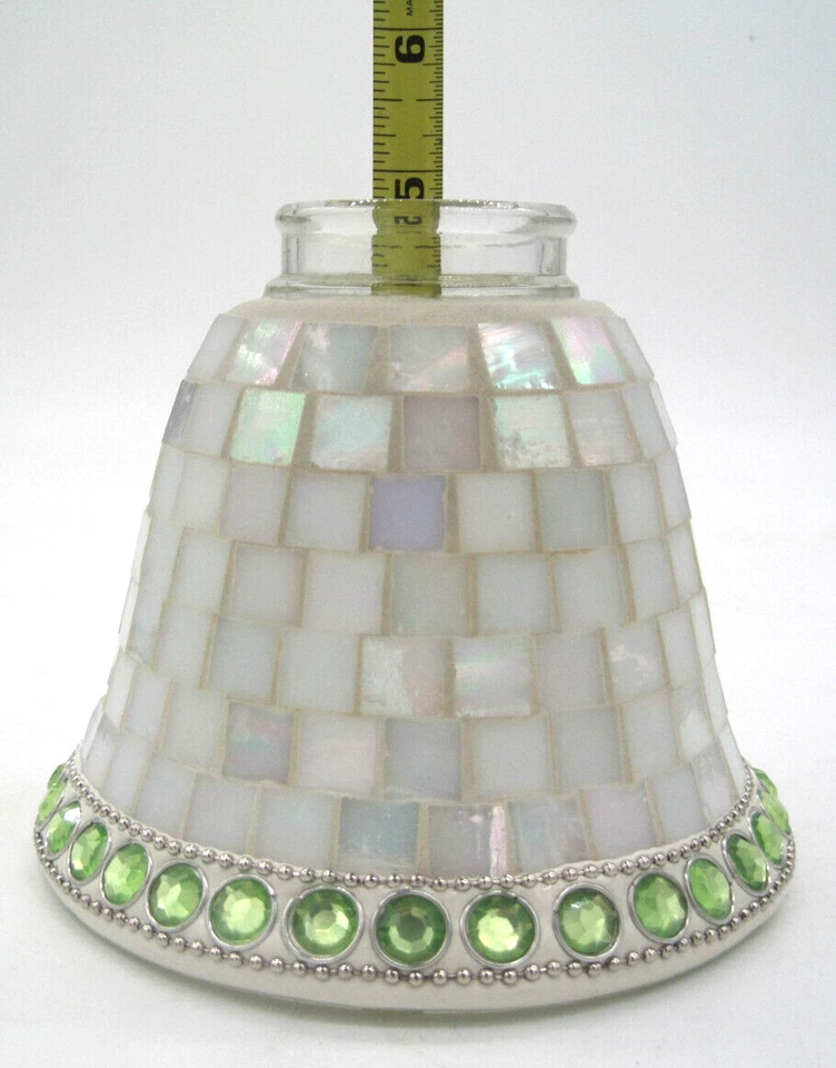 Hermosa pantalla de vidrio para azulejos de mosaico de vidrio de 2-1/4" lateral Foto 4 de 4