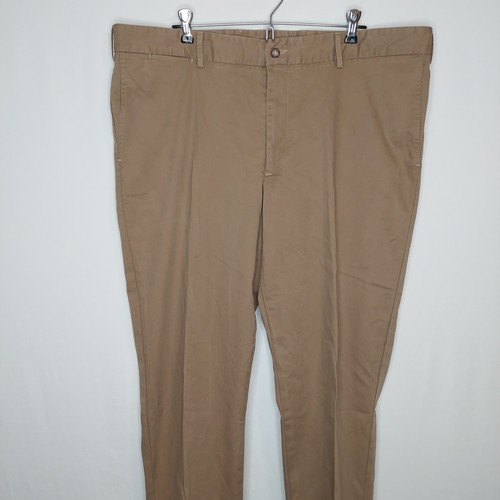 Bills Khakis Pants Men 42 M3 Unhemmed Trim Fit Tan Stretch Twill Chino Trouser - Picture 7 of 21