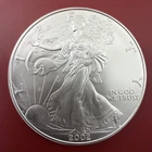 2002 American Silver Eagle $1 One Ounce .999 Fine Silver BU Premium Year