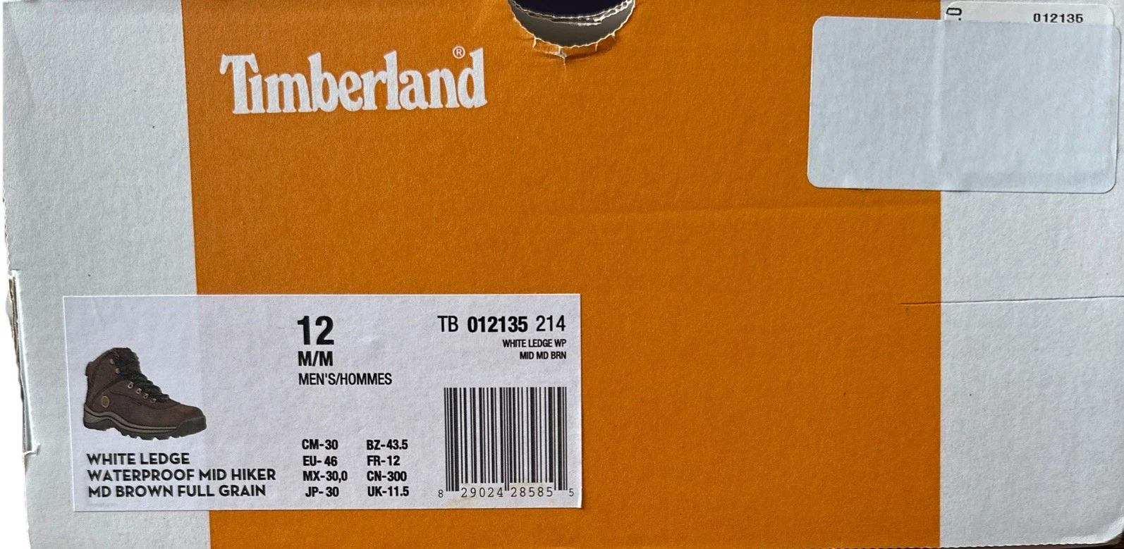 Timberland White Ledge Waterproof Mid Hiking Boots Men's Brown Lace Up - 12
Opens in a new window or