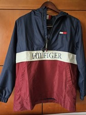 Tommy Hilfiger Boys Hooded Colorblock Windbreaker Jacket Navy/Red/White L