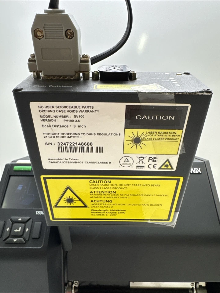 Printronix T8000 Printer ptxthh168  W/ Data Validator SV100 Tested  - Image 3 of 4